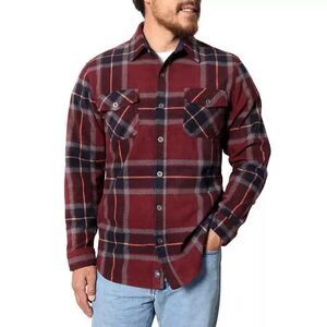 Freedom Foundry Men's Plush Plaid Fleece Shirt - S